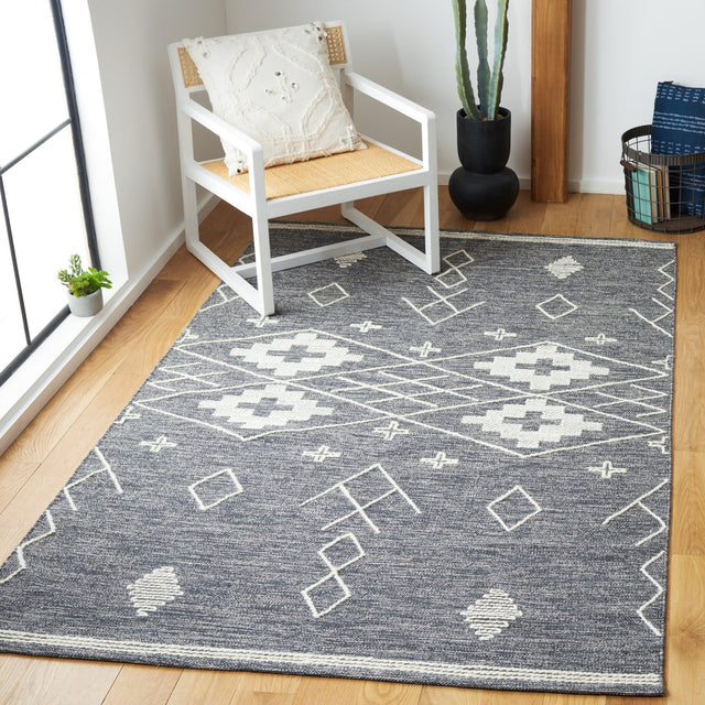 Safavieh Kilim Klm851H Charcoal/Ivory Rug - Safavieh - klm851h - 3