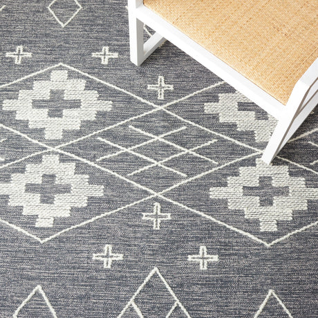 Safavieh Kilim Klm851H Charcoal/Ivory Rug - Safavieh - klm851h - 6r