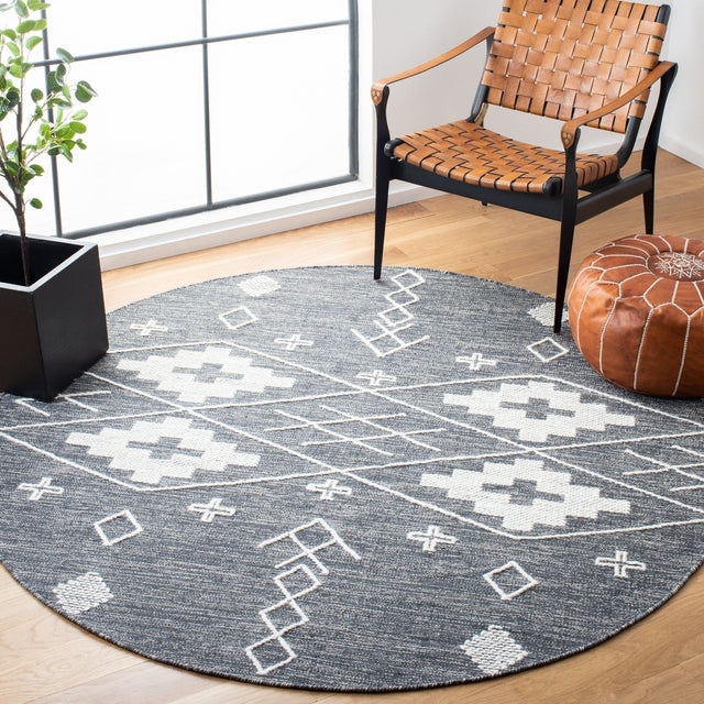 Safavieh Kilim Klm851H Charcoal/Ivory Rug - Safavieh - klm851h - 6r