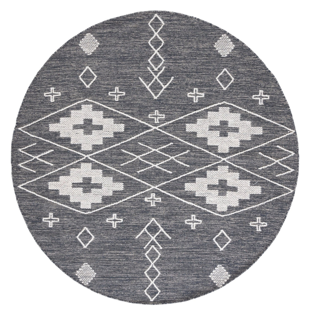 Safavieh Kilim Klm851H Charcoal/Ivory Rug - Safavieh - klm851h - 6r