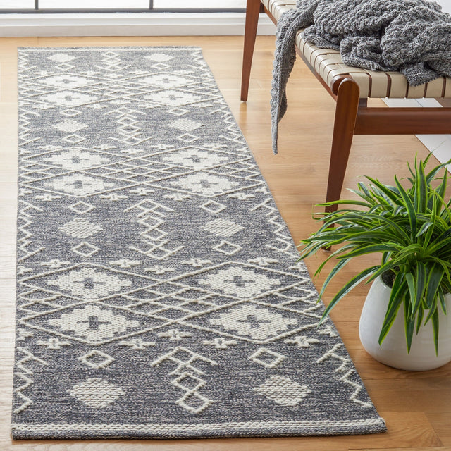 Safavieh Kilim Klm851H Charcoal/Ivory Rug - Safavieh - klm851h - 6r