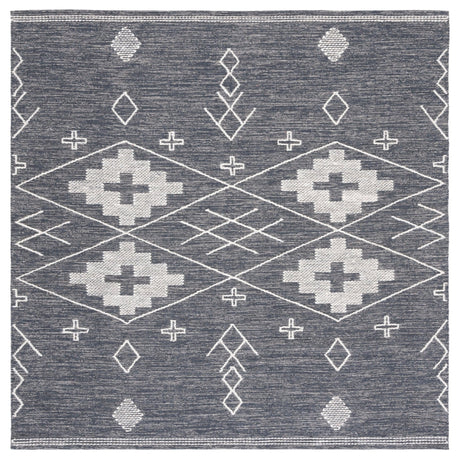 Safavieh Kilim Klm851H Charcoal/Ivory Rug - Safavieh - klm851h - 6sq