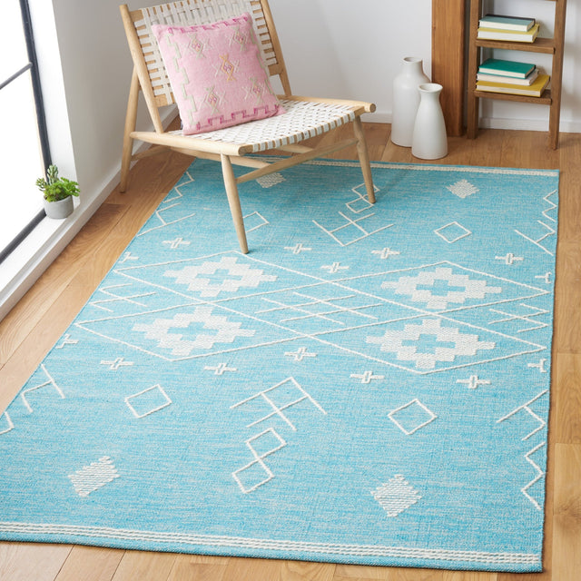 Safavieh Kilim Klm851K Teal/Ivory Rug - Safavieh - klm851k - 3