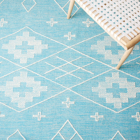 Safavieh Kilim Klm851K Teal/Ivory Rug - Safavieh - klm851k - 6r