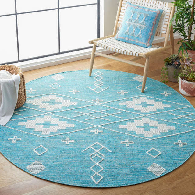 Safavieh Kilim Klm851K Teal/Ivory Rug - Safavieh - klm851k - 6r