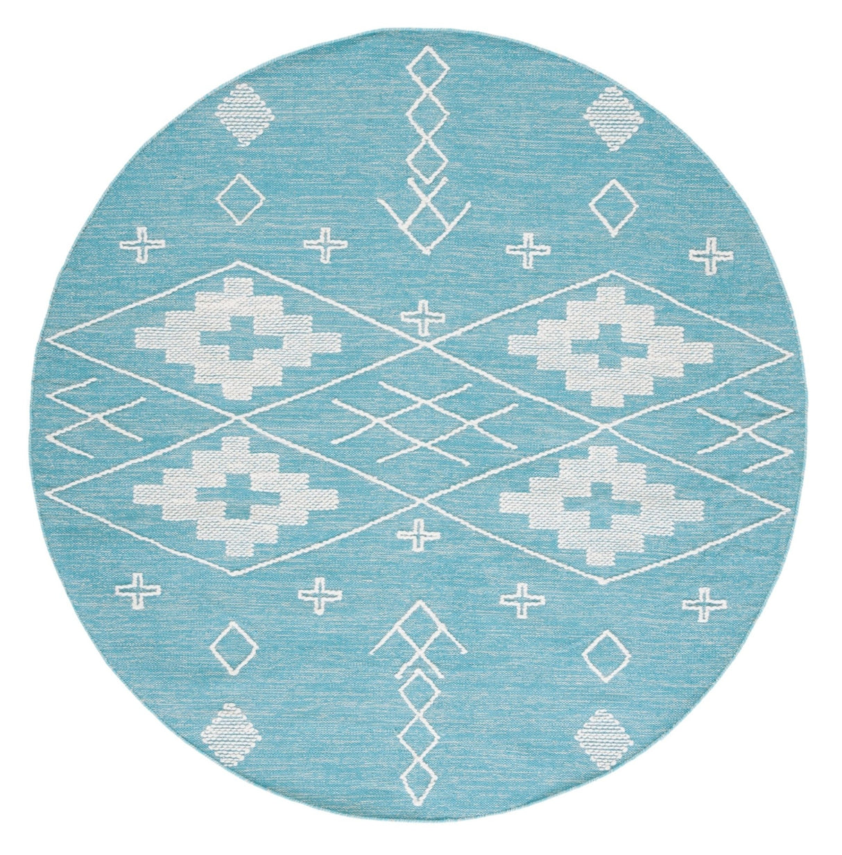 Safavieh Kilim Klm851K Teal/Ivory Rug - Safavieh - klm851k - 6r