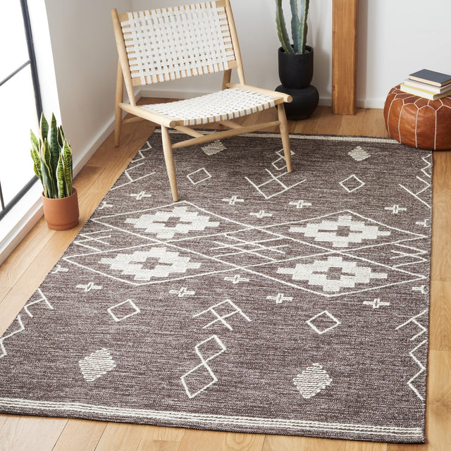 Safavieh Kilim Klm851T Brown/Ivory Rug - Safavieh - klm851t - 3