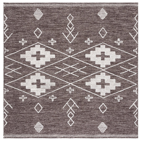 Safavieh Kilim Klm851T Brown/Ivory Rug - Safavieh - klm851t - 6sq