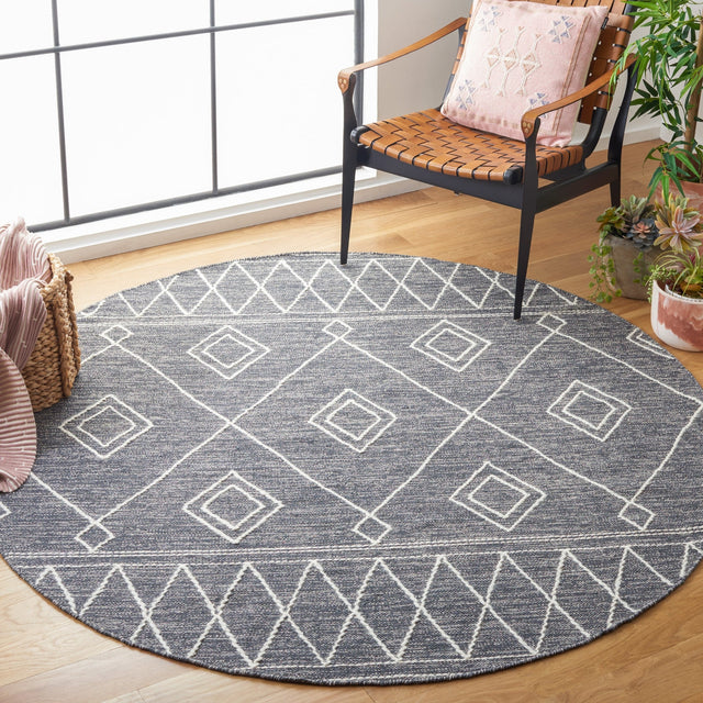 Safavieh Kilim Klm852H Charcoal/Ivory Rug - Safavieh - klm852h - 6r