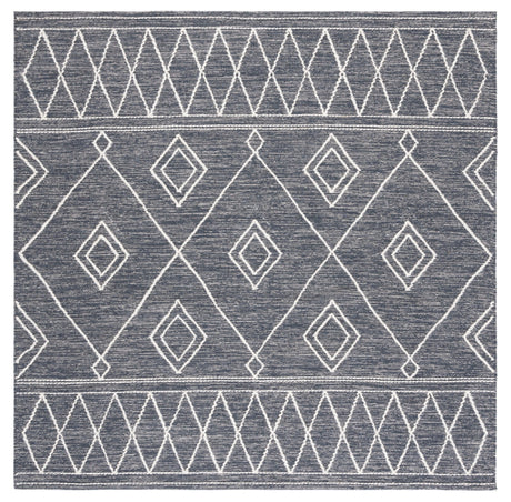 Safavieh Kilim Klm852H Charcoal/Ivory Rug - Safavieh - klm852h - 6sq