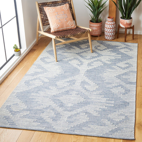 Safavieh Kilim Klm853M Blue/Ivory Rug - Safavieh - klm853m - 3