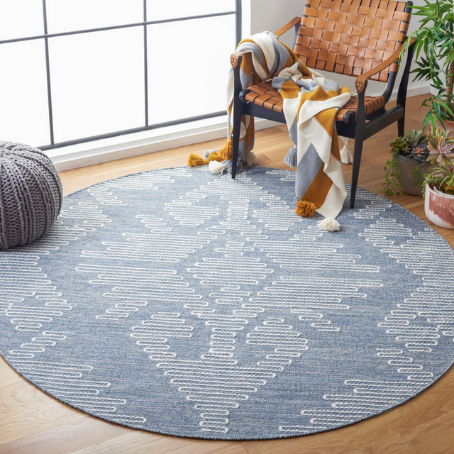 Safavieh Kilim Klm853M Blue/Ivory Rug - Safavieh - klm853m - 6r