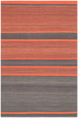 Safavieh Kilim Klm952C Dark Grey / Orange Rugs - Safavieh - klm952c - 4