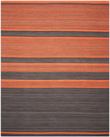 Safavieh Kilim Klm952C Dark Grey / Orange Rugs - Safavieh - klm952c - 4
