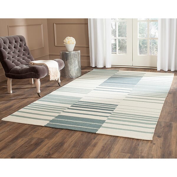 Safavieh Kilim Klm953A Blue / Ivory Rugs - Safavieh - klm953a - 4