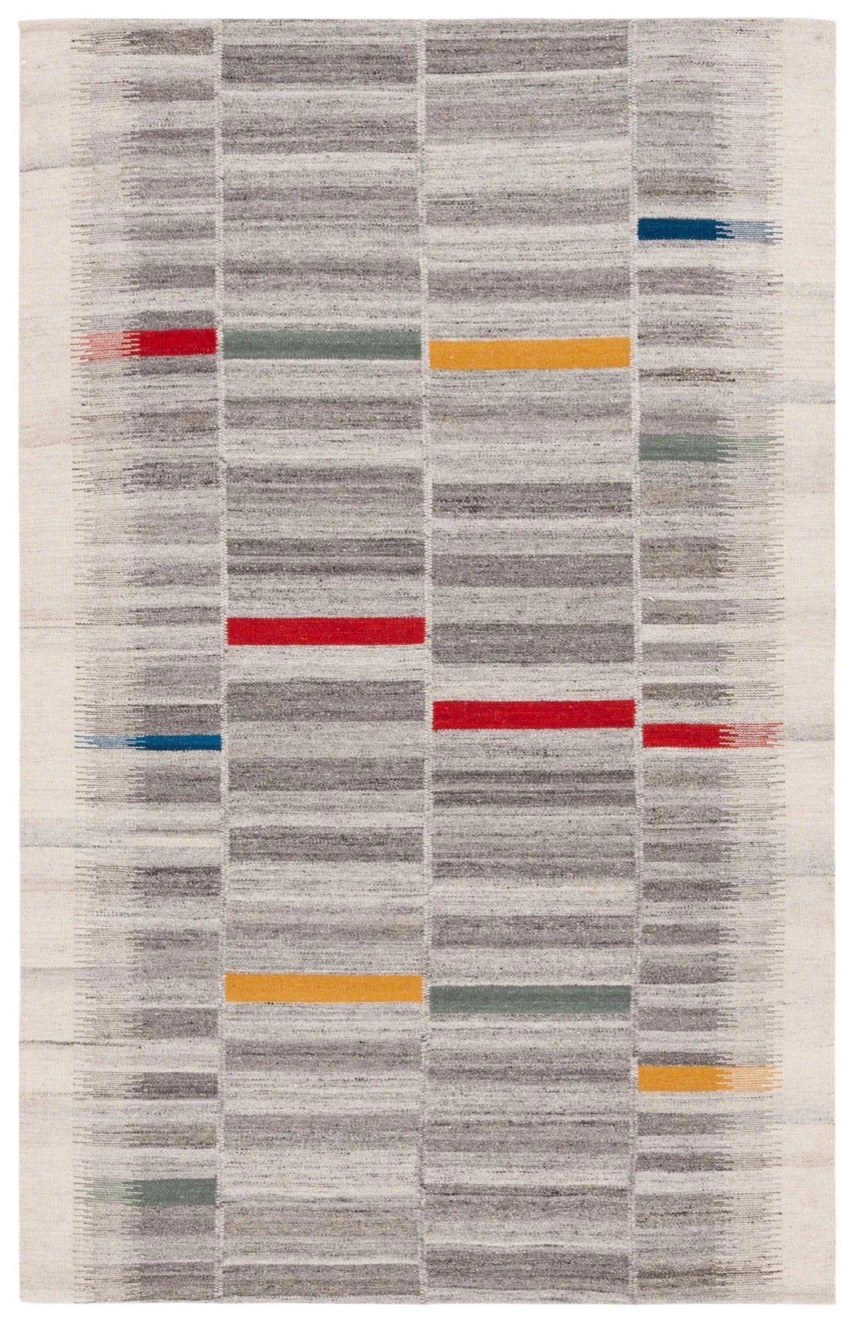 Safavieh Kilim 4'-0" x 6'-0" Rug in Ivory / Grey