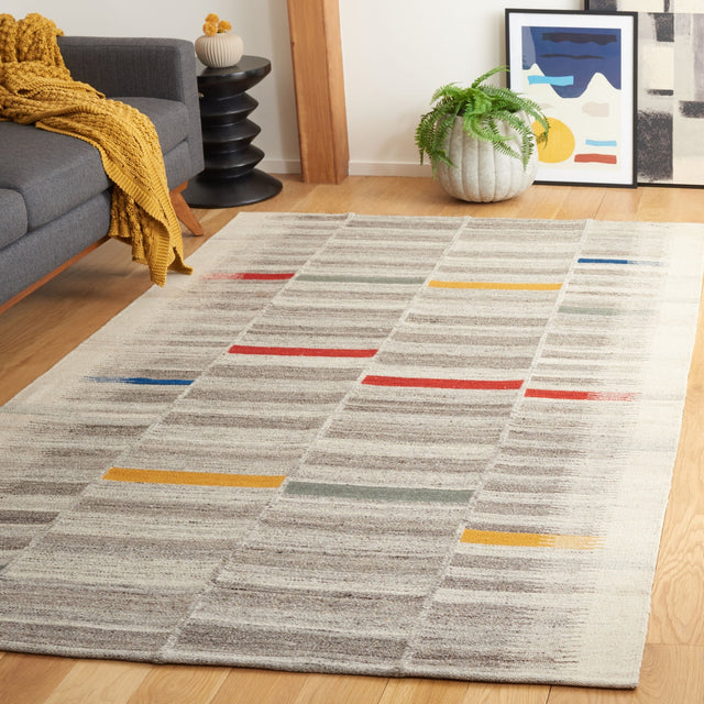 Safavieh Kilim Klm975F Ivory/Grey Rug - Safavieh - klm975f - 3