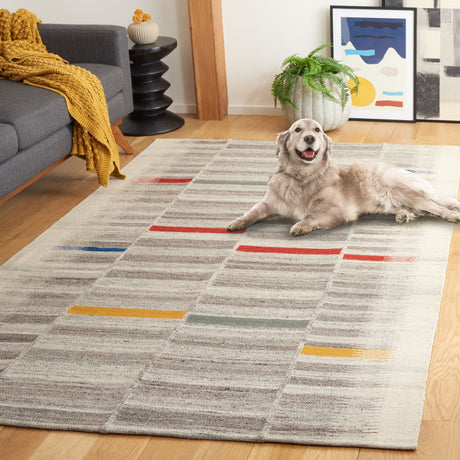 Safavieh Kilim Klm975F Ivory/Grey Rug - Safavieh - klm975f - 3