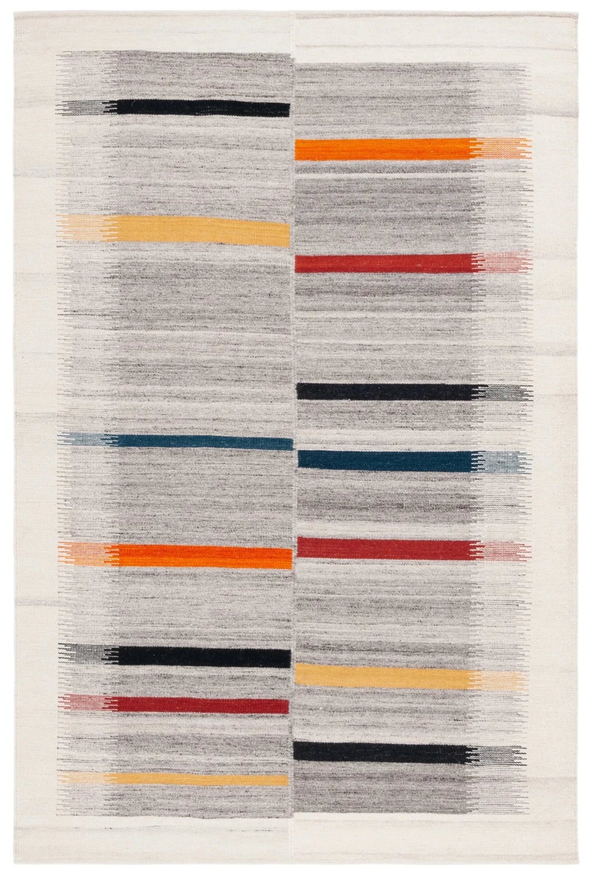 Safavieh Kilim 4'-0" x 6'-0" Rug in Ivory / Grey