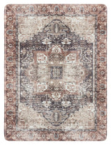 Safavieh Kitchen Mat 100 1'-6" x 2'-0" Rug in Ivory / Purple