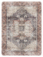 Safavieh Kitchen Mat 100 1'-6" x 2'-0" Rug in Ivory / Purple