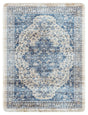 Safavieh Kitchen Mat 100 1'-6" x 2'-0" Rug in Beige / Blue