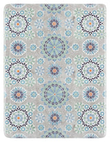 Safavieh Kitchen Mat 500 1'-6" x 2'-0" Rug in Ivory / Blue
