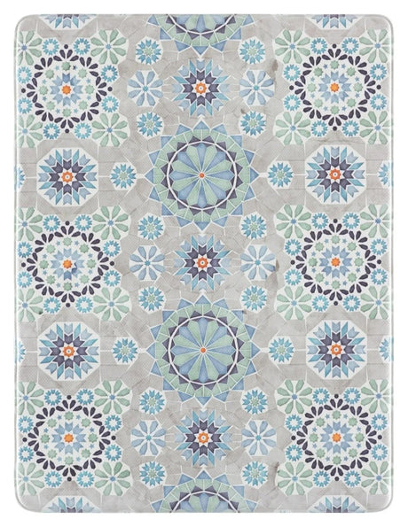 Safavieh Kitchen Mat 500 1'-6" x 2'-0" Rug in Ivory / Blue