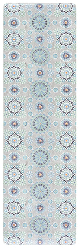 Safavieh Kitchen Mat 500 1'-6" x 5'-0" Rug in Ivory / Blue