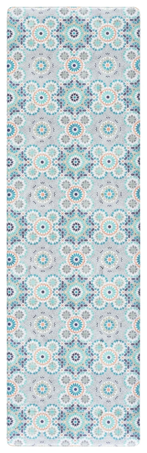 Safavieh Kitchen Mat 500 1'-6" x 5'-0" Rug in Grey / Blue