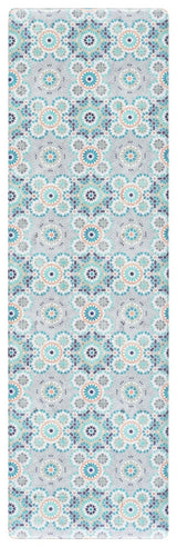Safavieh Kitchen Mat 500 1'-6" x 5'-0" Rug in Grey / Blue