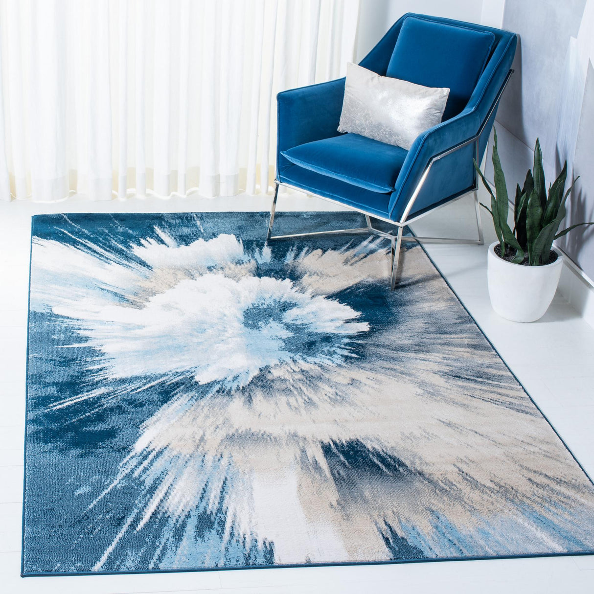 Safavieh Lagoon Lgn202B Beige/Blue Rugs - Safavieh - lgn202b - 4