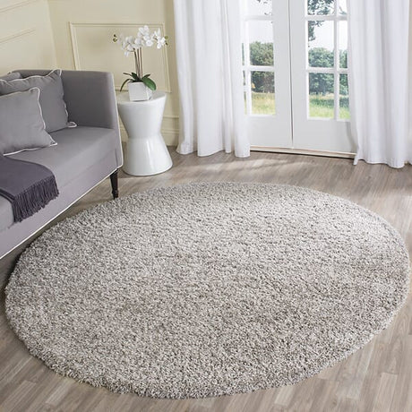 Safavieh Laguna Shag Sgl303S Silver Rugs - Safavieh - sgl303s - 7sq