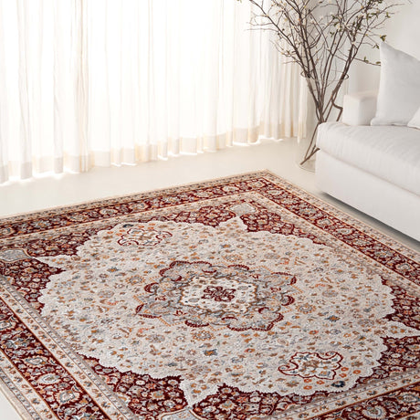 Safavieh Lauren Ralph Lauren Lrl1120B Beige/Red Rug - Safavieh - lrl1120b - 4