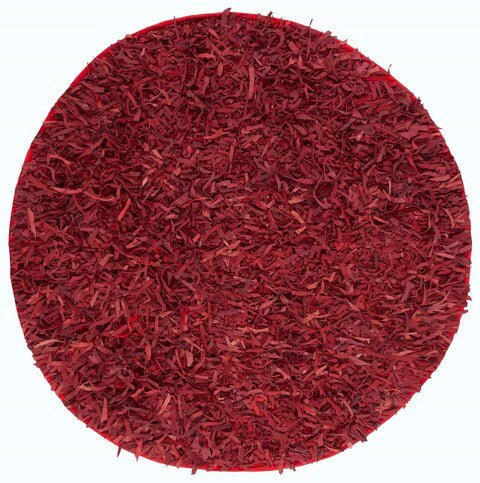 Safavieh Leather Shag Lsg511D Red Rugs - Safavieh - lsg511d - 6r