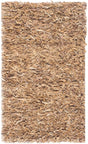 Safavieh Leather Shag Lsg511G Light Gold Rugs - Safavieh - lsg511g - 24