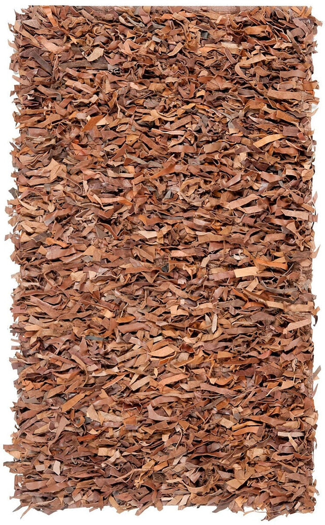 Safavieh Leather Shag Lsg511K Brown Rugs - Safavieh - lsg511k - 4r