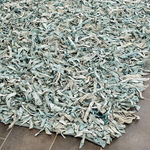 Safavieh Leather Shag Lsg511L Light Blue Rugs - Safavieh - lsg511l - 24