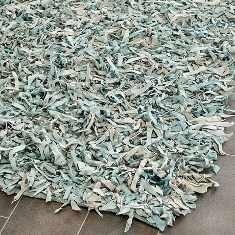 Safavieh Leather Shag Lsg511L Light Blue Rugs - Safavieh - lsg511l - 24