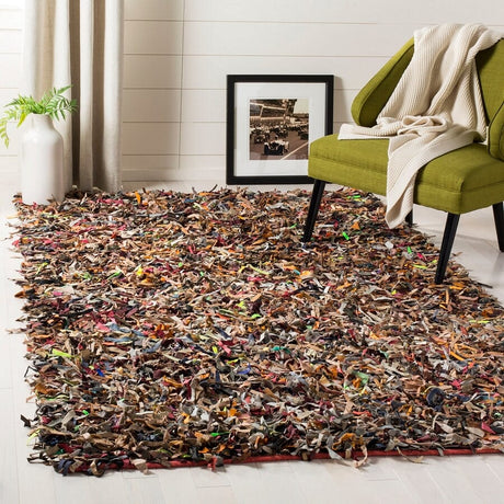 Safavieh Leather Shag Lsg511M Multi Rugs - Safavieh - lsg511m - 3