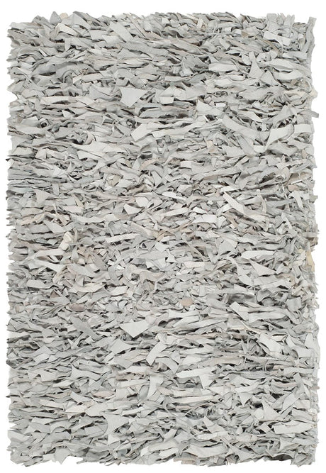 Safavieh Leather Shag Lsg601C Grey / White Rugs - Safavieh - lsg601c - 2