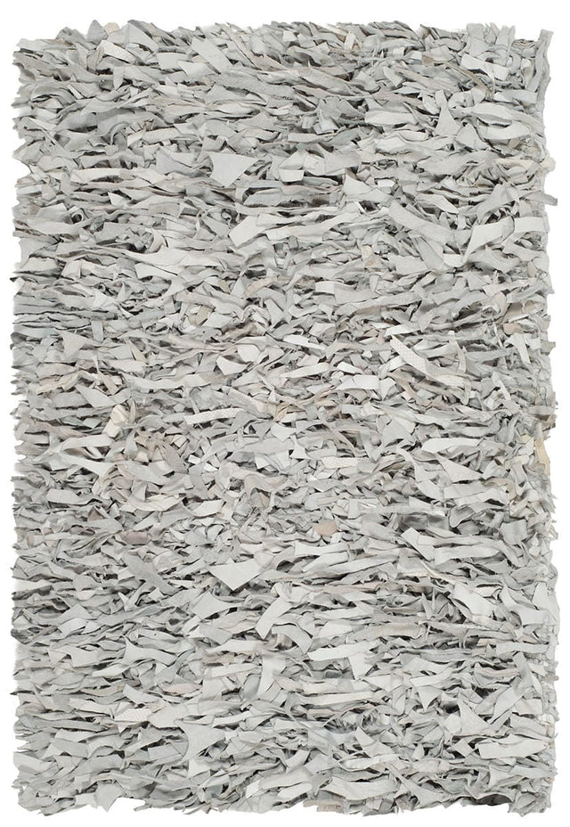 Safavieh Leather Shag Lsg601C Grey / White Rugs - Safavieh - lsg601c - 2