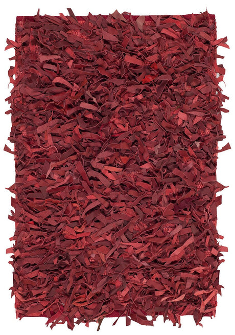 Safavieh Leather Shag Lsg601D Red Rugs - Safavieh - lsg601d - 2