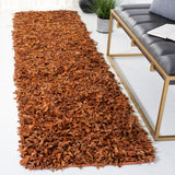 Safavieh Leather Shag Lsg601P Orange Rugs - Safavieh - lsg601p - 6r