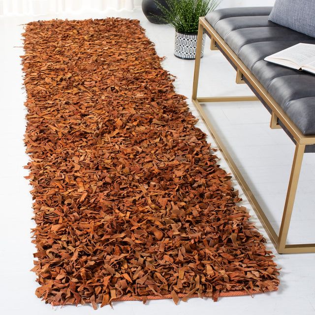 Safavieh Leather Shag Lsg601P Orange Rugs - Safavieh - lsg601p - 6r