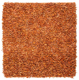 Safavieh Leather Shag Lsg601P Orange Rugs - Safavieh - lsg601p - 6sq
