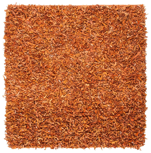 Safavieh Leather Shag Lsg601P Orange Rugs - Safavieh - lsg601p - 6sq