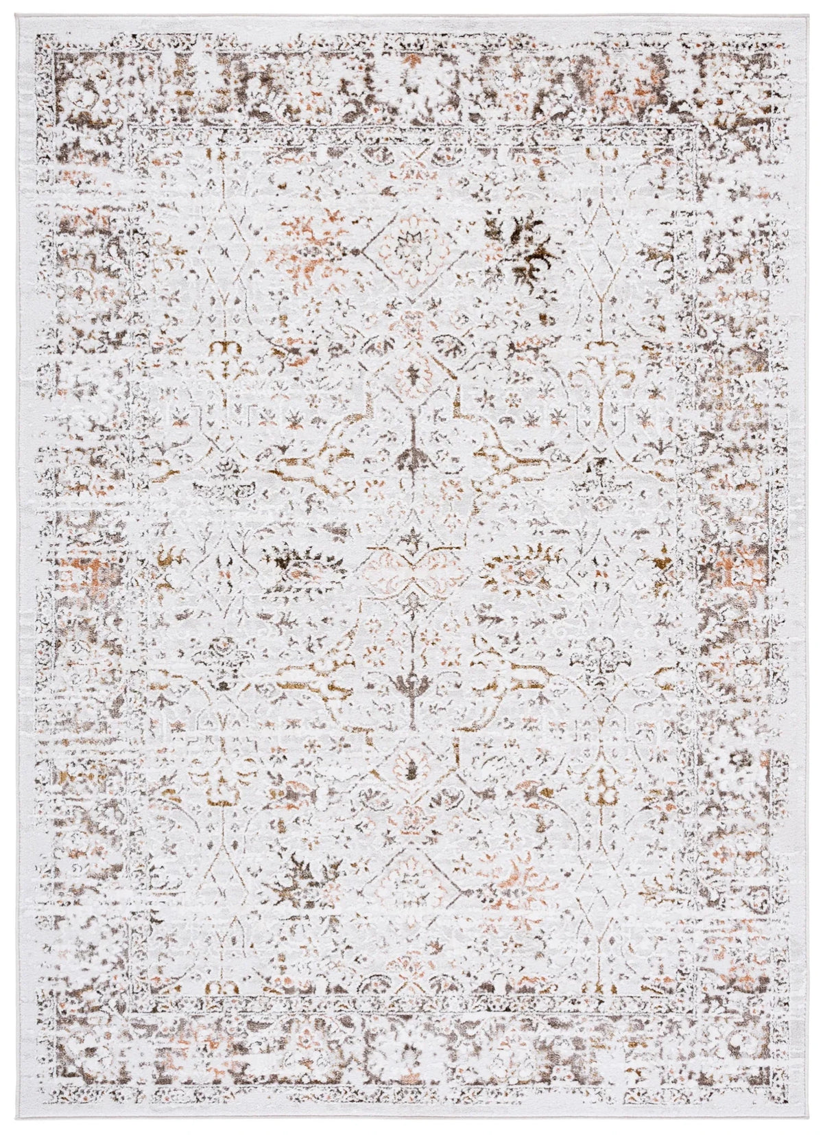 Safavieh Leonette 4'-0" x 6'-0" Rug in Ivory / Brown Taupe