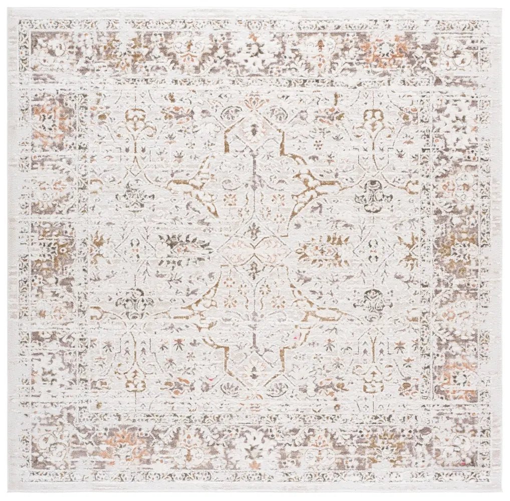 Safavieh Leonette 6'-7" x 6'-7" Rug in Ivory / Brown Taupe