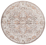 Safavieh Leonette 6'-7" x 6'-7" Rug in Brown / Ivory